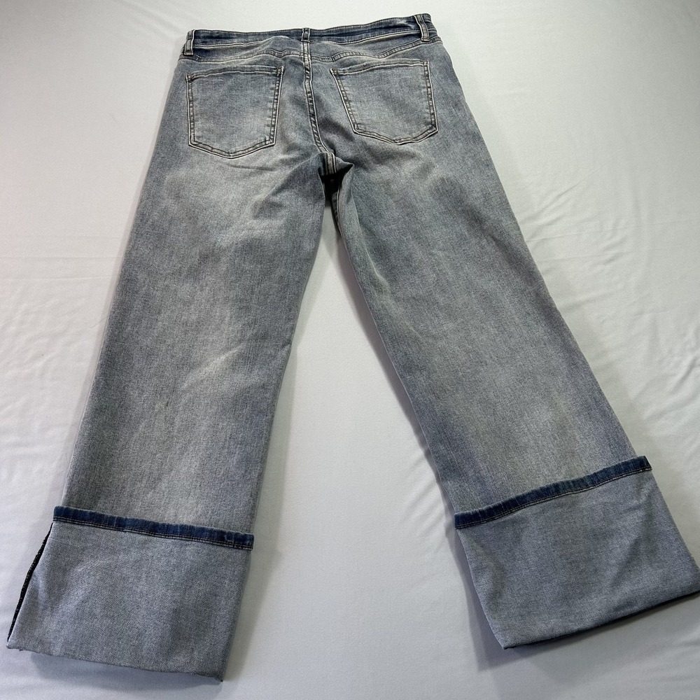 Kut From The Kloth Jeans Womens 8 Charlotte High Rise Fab Ab Culotte Wide Leg De - Picture 2 of 13